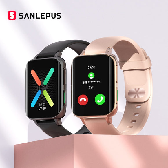 SANLEPUS montre intelligente connectée hommes femmes Smartwatch lecteur MP3 pour OPPO Android iOS Xiaomi Huawei