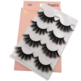 4 paires de faux cils naturels