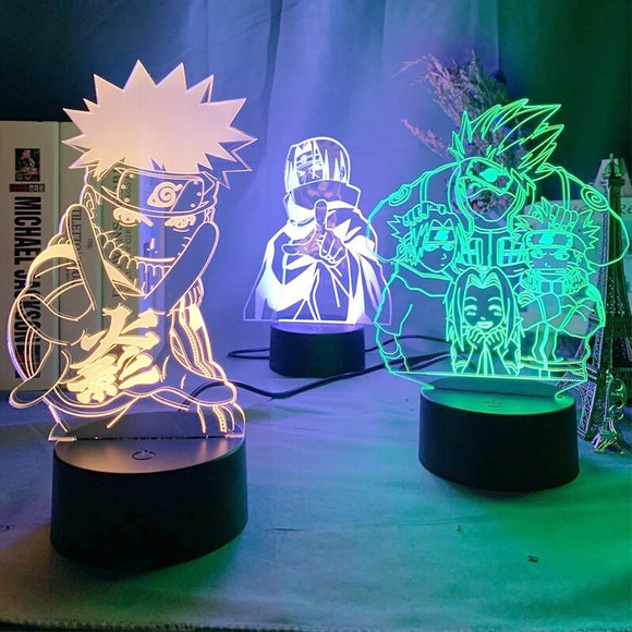 Veilleuse Led Naruto Uzumaki, lampe 3d pour enfants