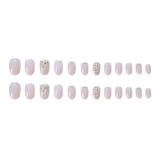 24 pièces / boîte Faux ongles avec colle