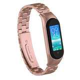 Bracelet en metal pour Xiaomi Mi Band 5 4 en acier inoxydable