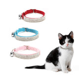 Collier de chat réglable avec strass