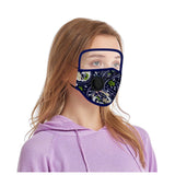 Masque facial adulte réutilisable lavable avec bouclier oculaire et respirateur