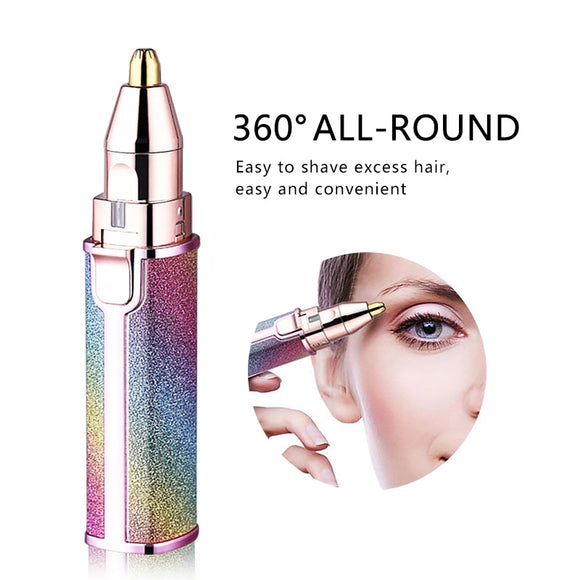 2 In 1 Epilateur de sourcils électrique Portable indolore pour le corps le visage