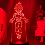 Lampe Goku Dragon Ball Illusion 3d pour chambre d'enfant veilleuse Led