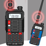 Talkie-walkie UV-10R Emetteur radio CB bidirectionnel longue portée UV10R 128CH VHF UHF 136-174Mhz 400-520Mhz double bande