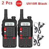 Talkie-walkie UV-10R Emetteur radio CB bidirectionnel longue portée UV10R 128CH VHF UHF 136-174Mhz 400-520Mhz double bande