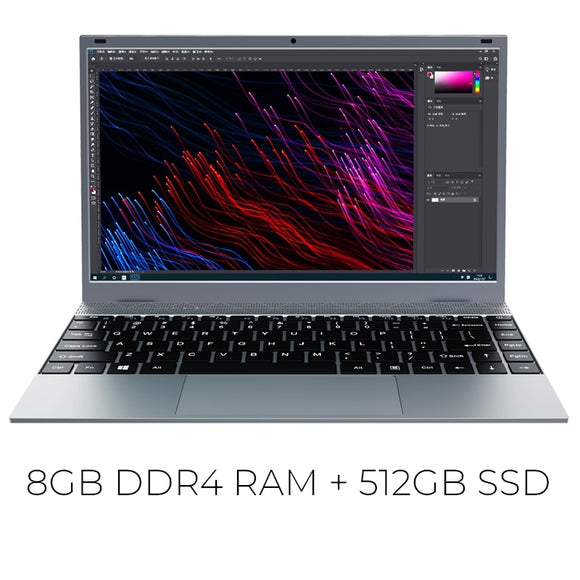 Ordinateur portable 14,1 pouces 8 Go DDR4 RAM 128G 256G SSD Windows 10