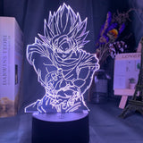 Lampe Goku Dragon Ball Illusion 3d pour chambre d'enfant veilleuse Led