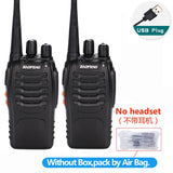 1 ou 2 pièces BF-888S talkie-walkie 5W radio bidirectionnelle Radio Portable UHF 400-470 MHz 16 CH émetteur-récepteur