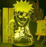 Veilleuse Led Naruto Uzumaki, lampe 3d pour enfants