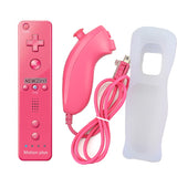 Pour Nintendo Wii 2 en 1 ensemble de manettes de jeu à distance avec télécommande sans fil Bluetooth Motion Plus pour Wii Nunchuck Joypad