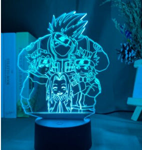 Veilleuse Led Naruto Uzumaki, lampe 3d pour enfants