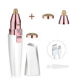 2 In 1 Epilateur de sourcils électrique Portable indolore pour le corps le visage