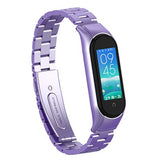 Bracelet en metal pour Xiaomi Mi Band 5 4 en acier inoxydable