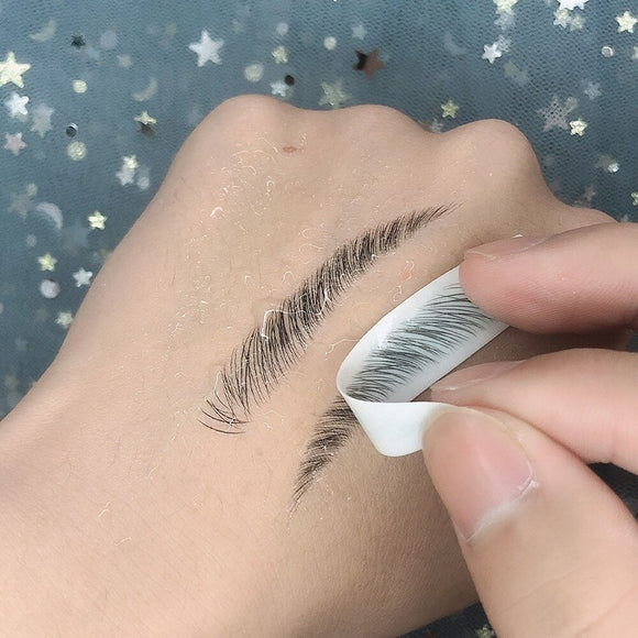 Sourcils Autocollants 4D Maquillage Imperméable Facile à Porter Durable