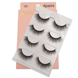 4 paires de faux cils naturels