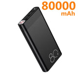 Banque de puissance 80000mAh Charge rapide double USB grande capacité