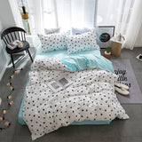 Ensemble de lit housse de couette draps et taies d'oreiller