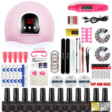 Set à ongles lampe sèche ongles +12 PCS Kit de vernis à ongles + Gel + perceuse à ongles électrique ...