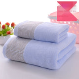 Ensemble serviettes de bain en coton 140x70cm  35x75cm doux absorbant