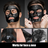 Masque noir exfoliant pour les soins du visage au charbon de bambou nettoyage en profondeur