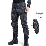 Pantalon de chasseur d'armée de Camouflage avec ou sans genouillères