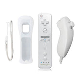 Pour Nintendo Wii 2 en 1 ensemble de manettes de jeu à distance avec télécommande sans fil Bluetooth Motion Plus pour Wii Nunchuck Joypad