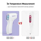 Thermometre numerique a infrarouge sans contact pour adultes et enfants avec ecran LCD