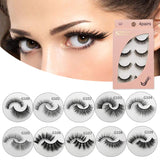 4 paires de faux cils naturels