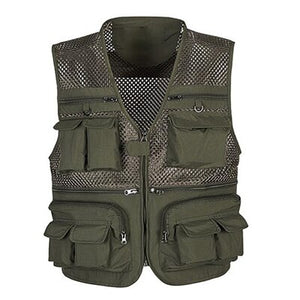 Gilets de pêche 16 poches hommes