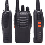 1 ou 2 pièces BF-888S talkie-walkie 5W radio bidirectionnelle Radio Portable UHF 400-470 MHz 16 CH émetteur-récepteur