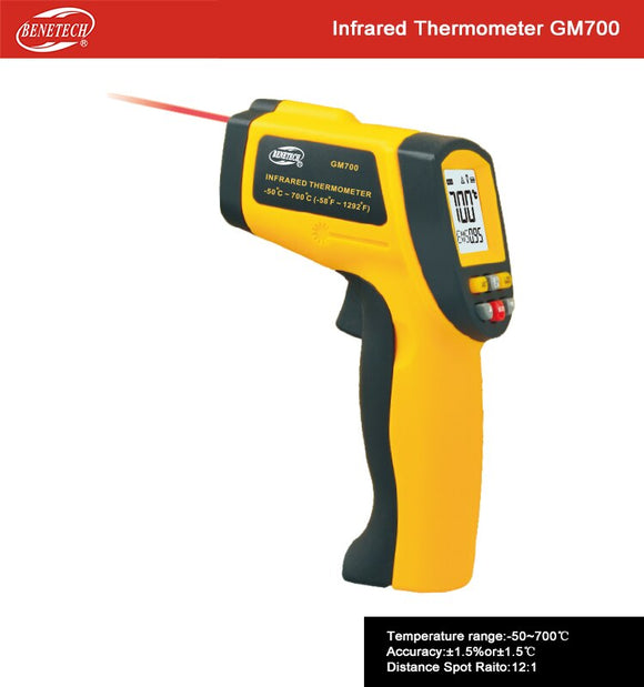 Thermomètre infrarouge numérique laser GM700