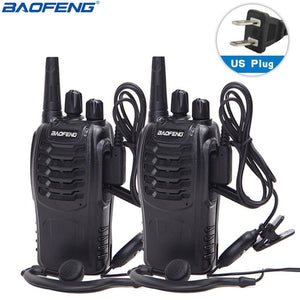 1 ou 2 pièces BF-888S talkie-walkie 5W radio bidirectionnelle Radio Portable UHF 400-470 MHz 16 CH émetteur-récepteur