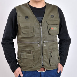 Gilet hommes de camouflage multi-poches chasse et pêche