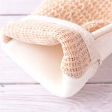 1 pièce gants de toilette chanvre exfoliants