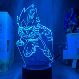 Lampe Goku Dragon Ball Illusion 3d pour chambre d'enfant veilleuse Led