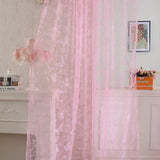 Rideaux en tulle transparents 100x200 cm