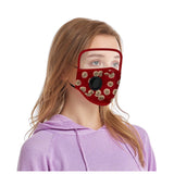 Masque facial adulte réutilisable lavable avec bouclier oculaire et respirateur