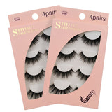 4 paires de faux cils naturels