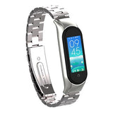 Bracelet en metal pour Xiaomi Mi Band 5 4 en acier inoxydable