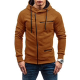 Sweat à capuche pour homme fermeture à glissière