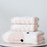 Ensemble de serviettes de bain doux 100% coton