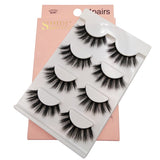 4 paires de faux cils naturels