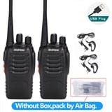 1 ou 2 pièces BF-888S talkie-walkie 5W radio bidirectionnelle Radio Portable UHF 400-470 MHz 16 CH émetteur-récepteur