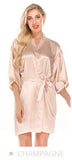 Peignoir femme en Satin uni