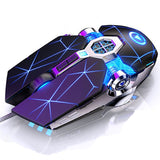 Clavier de gamer qwerty souris 104 touches rétroéclairés souris