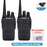 1 ou 2 pièces BF-888S talkie-walkie 5W radio bidirectionnelle Radio Portable UHF 400-470 MHz 16 CH émetteur-récepteur