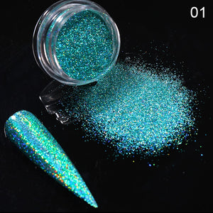 Paillettes, Poudre metallique pour ongles