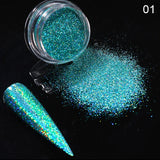 Paillettes, Poudre metallique pour ongles